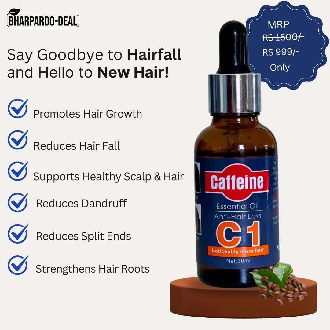 Caffeine Essential Anti Hair Loss Oil- Best for Hair