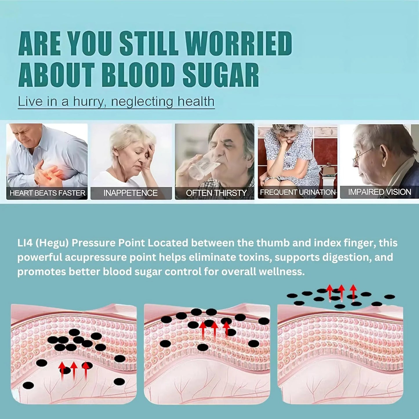 Acupressure Clip For Diabetics/Sugar - Buy 1 Get 3 Free